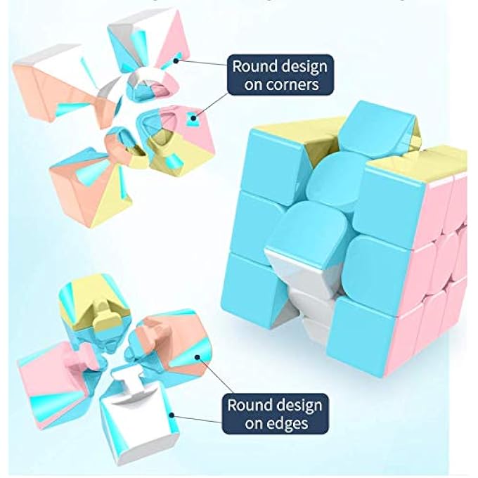 MOYU MOFANG JIAOSHI MACARON MEILONG 3X3 STICKERLESS MAGIC CUBE MFJS MEILONG 3X3X3 CUBING CLASSROOM MEILONG 3X3 MACARON SPEED CUBE - Image 3